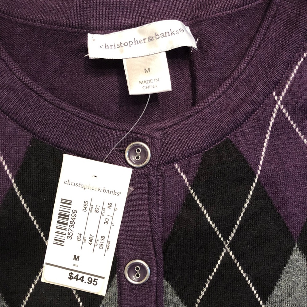 Christopher & Banks two piece sweater NWT - Picture 5 of 6